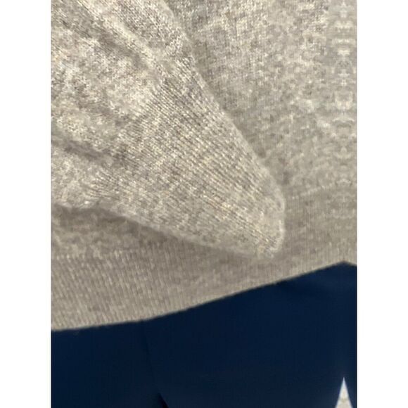 Black Brown Men 2 Ply Cashmere Long Sleeve Pullover V-Neck Sweater Size L - Picture 6 of 9